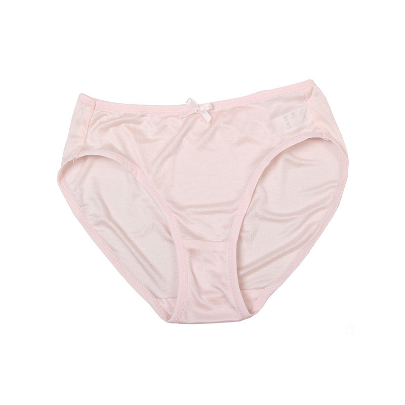 Chammy 100% mulberry silk girl's underwear real silk girl underpants triangle pants girl child shorts