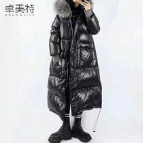  European station mother winter brand down jacket middle-aged womens mid-length 2021 new Western-style jacket noble thickening