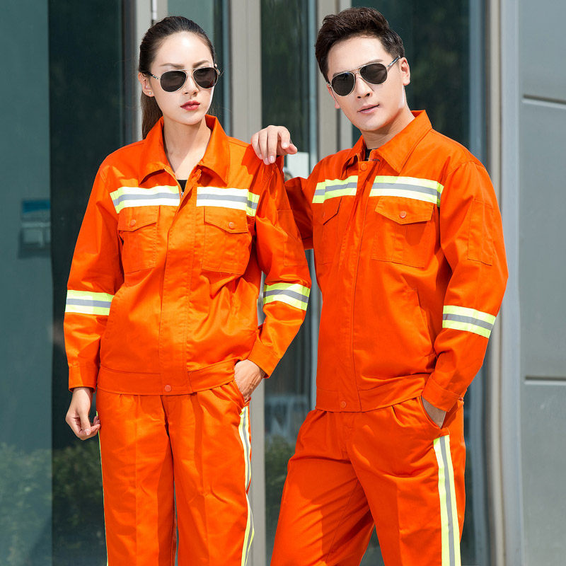 [USD 26.91] men's outdoor work clothing suit reflective strip