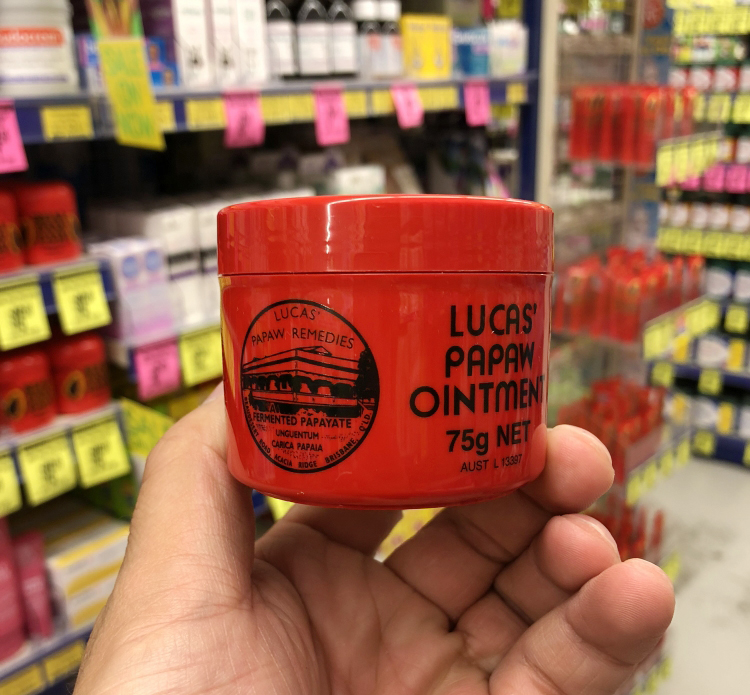 Australian Lucas Papaw papaya cream 75g moisturizing lip balm papaya vanish with cream baby moisturizing