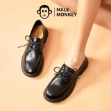 公猴 Универсальная обувь для кожаной обуви в английском стиле для отдыха, в британском стиле, тренд сезона, из натуральной кожи