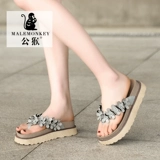 Летние сандалии, спортивная обувь для отдыха на платформе, универсальные слайдеры