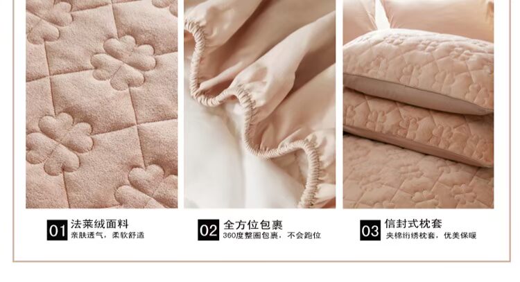 Phiên bản tiếng Hàn của chiếc giường bông mảnh đơn chống trượt dày Simmons bảo vệ mùa đông lông cừu san hô tấm 1,8m - Trang bị Covers Ga chun Everon
