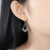 AU750 Mosan diamond 18k platinum earrings a deer have your pure gold earrings literary light luxury earrings with ear hooks