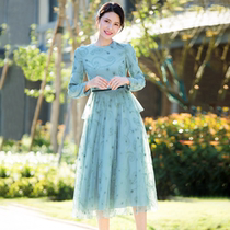 Princess of Beauty Liondress Spring and Autumn Fasting 2021 New Temperament Fairy sensuo style Middle-length Little Subwoman