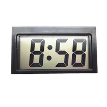 Digital display large screen car electronic watch paste portable electric motorcycle car clock car quartz clock