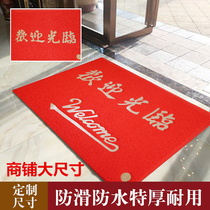 Welcome to the carpet shop Welcome mat silk ring door entrance mat non-slip waterproof mat custom logo