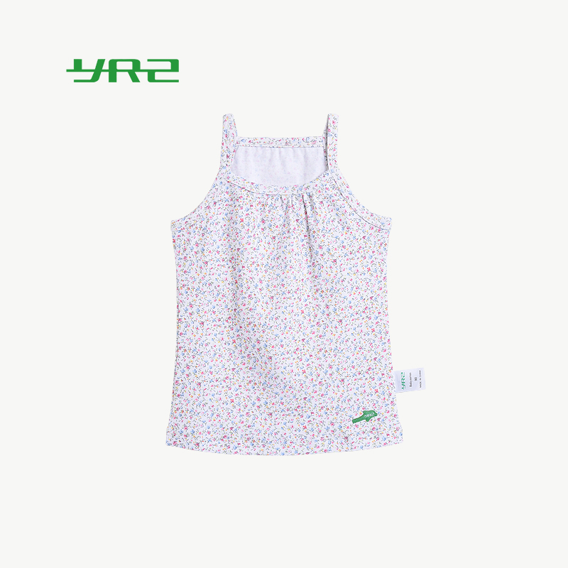 2020 hoa mới mùa hè vest sling trẻ em gái thở cô gái giản dị đầu nghiền nát ở trẻ em của mỏng.