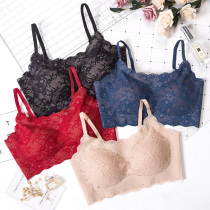 Underwear womens no rim thin bandeau incognito chest camisole student girl bra sports gathered bra