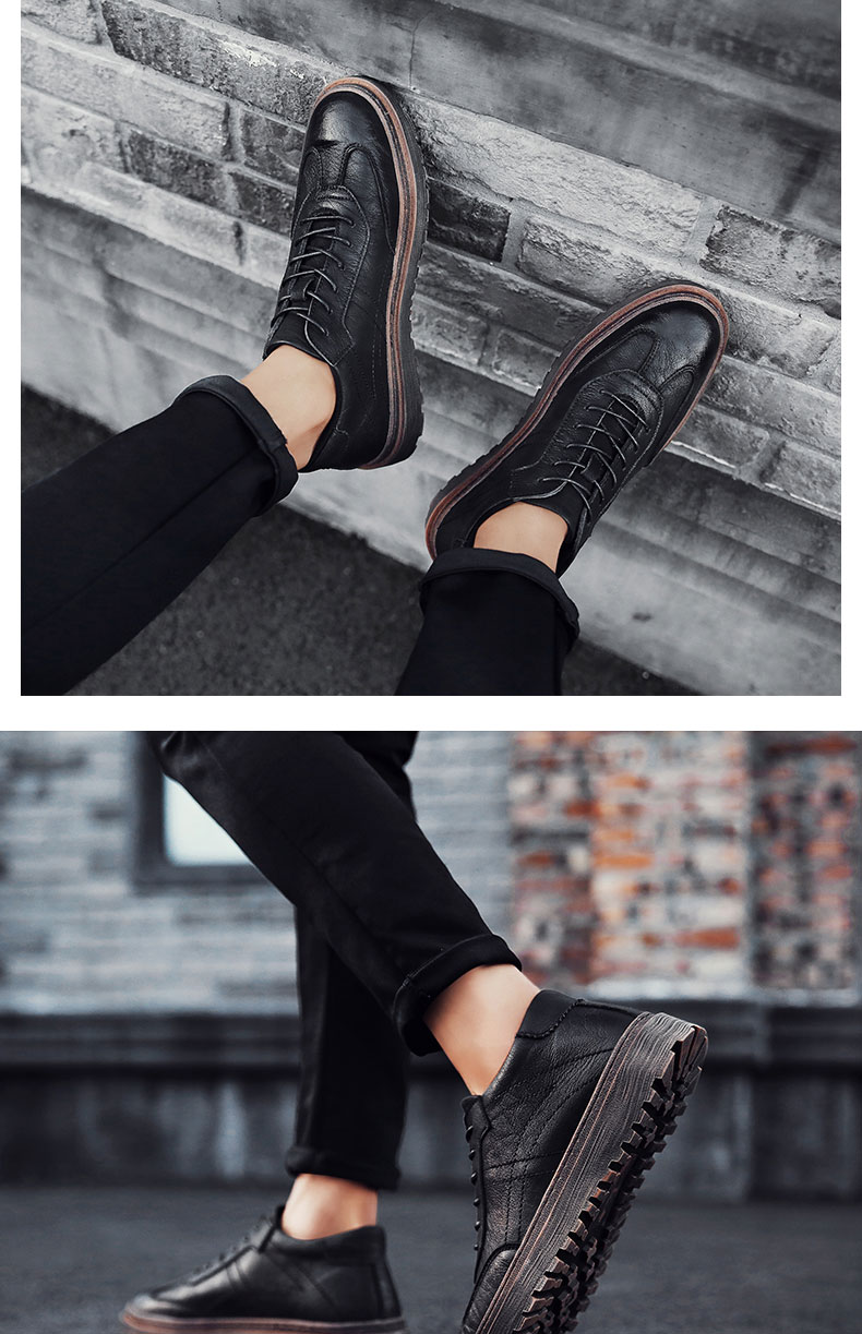 Martin khởi động giày công cụ cắt thấp nam Giày thủy triều nam ở Anh tăng giày thường retro nam 2018 giày mới - Giày thấp giay the thao nam co thap