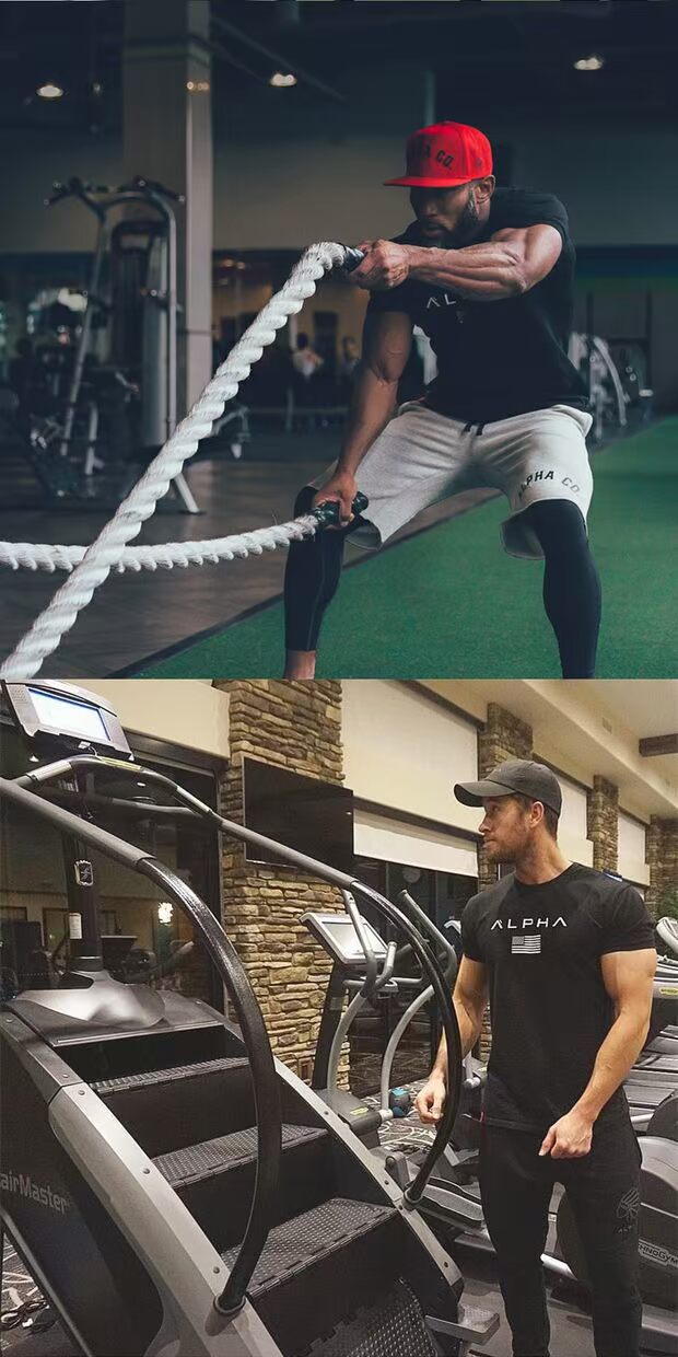 Cơ bắp anh em mùa hè Thể thao mới tập thể dục Áo thun cổ tròn cotton nam ngắn tay áo thun giản dị căng mồ hôi hàng đầu - Áo phông thể thao áo ba lỗ thể thao nữ