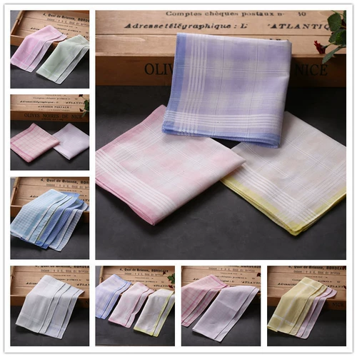 Хлопковый детский многоцветный носовой платок подходит для мужчин и женщин