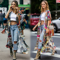 New Resort Seaside sunscreen clothes loose cotton cardigan bikini swimsuit blouse beach dress coat women