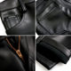 Spring and summer thin -fitting leather pants men's slim motorcycle pants Korean trend, thin elastic locomotive leather pants single model