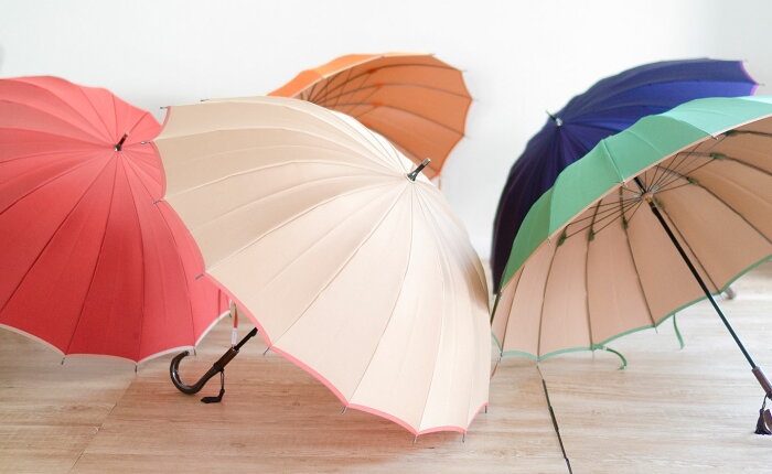 Small Palace Shop Superior Light Weight Multi Color Sunny and rain dual-use umbrella Handmade solid wood carbon fiber ultralight anti-UV