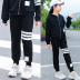 Cô gái quần sweatpants mất bình thường màu đen mùa xuân và mùa thu không khí mùa thu 2020 chiếc váy trẻ em mỏng mới củ cải quần. 