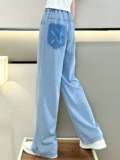 Летние тонкие штаны, детские джинсы, летняя одежда, подходит для подростков, свободный прямой крой