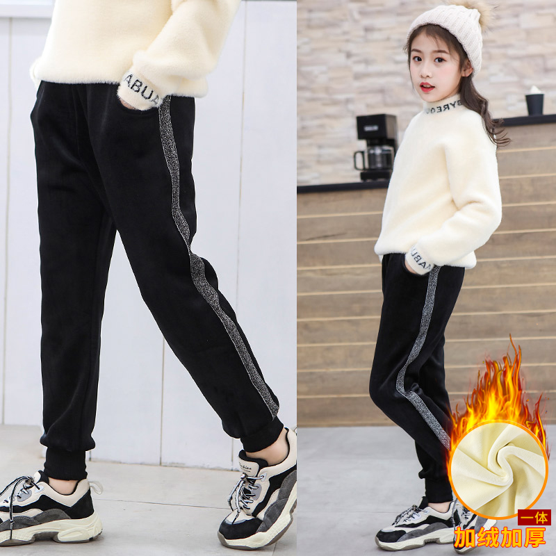 Girlpants Xuân Thu mất bình thường bên ngoài mặc khéo léo childrens quần áo mùa thu quần mùa thu mỏng trong trẻ em quần thể thao lớn.