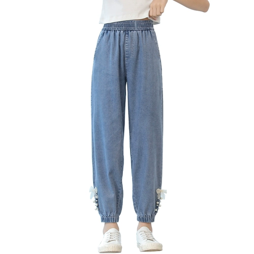 Летние тонкие штаны, детские джинсы, средство от комаров, летняя одежда, подходит для подростков