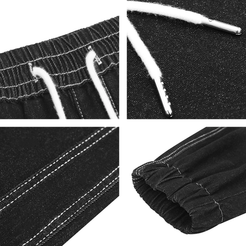 Осенние черные джинсы, штаны, большой размер