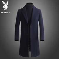 Playboy áo gió nam phong cách Nhật Bản tự trồng bông thanh niên áo len lông cừu nam phần dài dày Nicole áo nam áo gió đi nắng nam