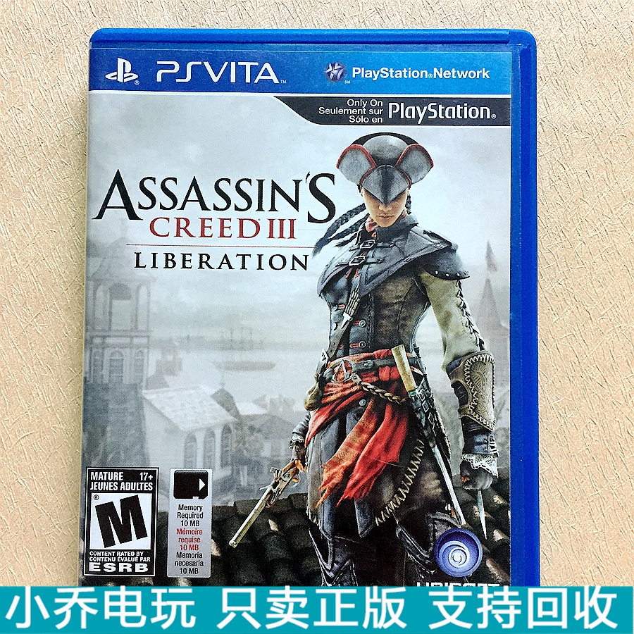 English Genuine PSV Game Card Assassin's Creed 3 Liberation Spot