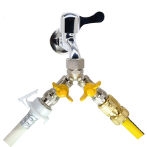 Washing machine three-way valve shunt water separator Washing machine faucet one point two with valve faucet joint