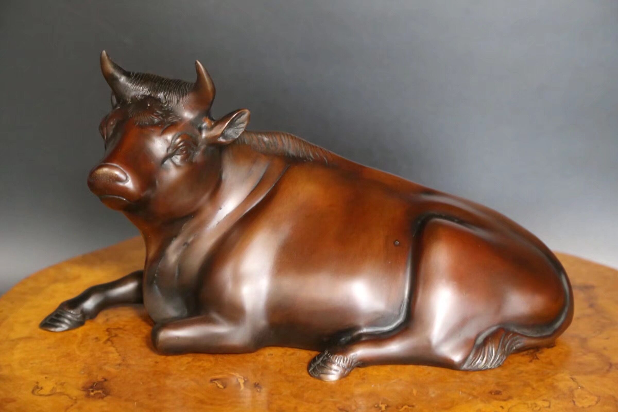 铜製 置物　仙人　牛　老人 铜製 置物 仙人 牛 老人