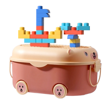 Soft glue large particle building blocks assembled educational toys for infants and young children to chew and chew for babies over 6 months old 0-1 and a half years old 2