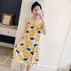 Summer sling pajamas ladies cotton silk home service student princess cute large size wide cotton silk sling nightdress