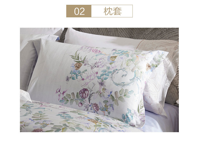 Carolina dệt giường bông bộ đôi duy nhất của dãy đơn giản và phong cách gia đình bốn - Bộ đồ giường bốn mảnh gối kèm chăn