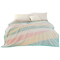 Luolai Home Textiles Thick Sofa Blanket Single Blanket Double Bed Nap Blanket Sheet Velvet Blanket Double Layer Raschel Blanket