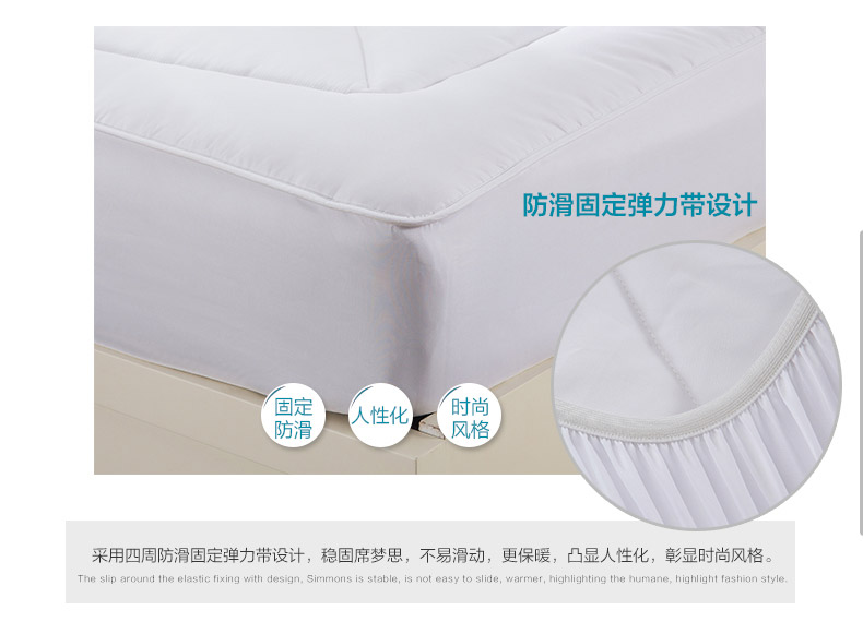Fitted Carolina dệt giường nệm của công thức W ấm nệm cashmere len gấp 1,5 / 1,8 / 1,2 m - Nệm nệm 1m8