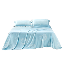 Luolai Home Textiles Bamboo Fiber Mat Summer Naked Sleeping Jacquard Washable Folding Soft Bamboo Mat Three-piece Set Home Air Conditioner