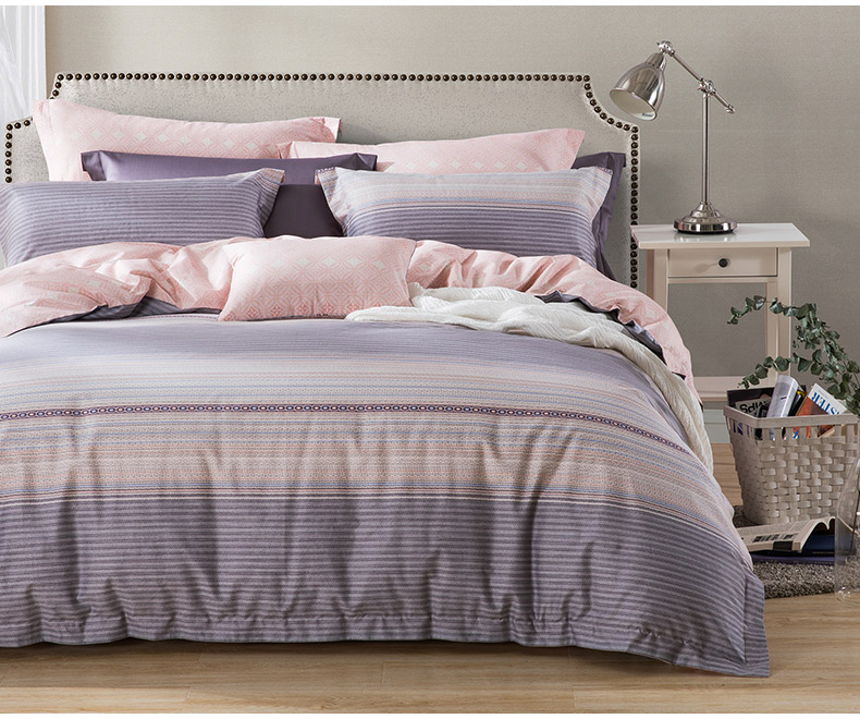 Carolina gia đình dệt của bốn mảnh giường bông vải chăn giường thời trang 1,5 / 1,8 m giường - Bộ đồ giường bốn mảnh giá chăn ga gối đệm
