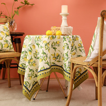 Break Code Clear Bin Fields Garden Table Cloth American Countryside Tea Table Cloth Art Nordic Round Table Rectangular Table Cushion Dins Table Cloth