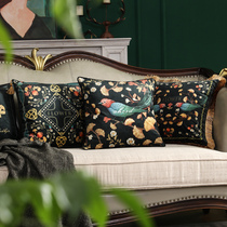 Park Residence American Flower Bird Hug Pillow Modern Light Lavish High-end Luxury headbed cushions sleeves Ins close to pillow waist pillowcase Living room