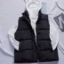 Phiên bản Hàn Quốc của áo vest nữ cotton ngắn đã mỏng 2018 mới mùa đông xuống áo cotton vai dày áo khoác cotton nhỏ ấm áp áo dạ nữ dáng ngắn Áo vest