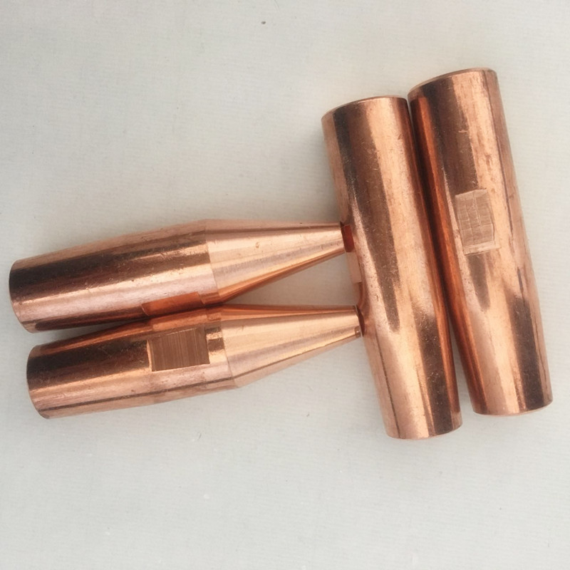 High purity zirconium zirconium copper wear-resistant spot welding head Factory Direct customized 13 * 50mm electrode head spot welding machine