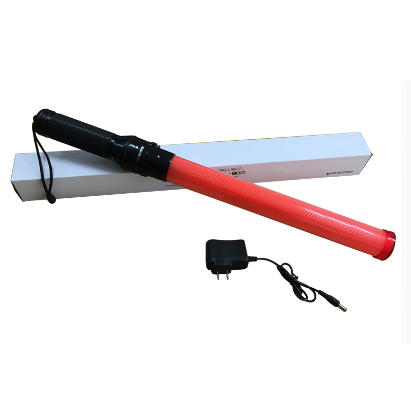 54cm charging traffic baton handheld glow stick multi-function LED flash light warning baton