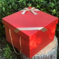 Married sweet red box Chinese - style gift box empty large marriage gift packaging gift box