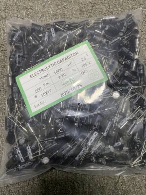25V, 35V, 50V, 1000UF, 10V, 35V, 470UF, 680UF, 4.7V, 400V electrolytic capacitors