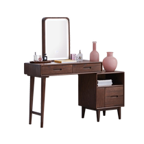 Original element solid wood dresser modern minimalist desk bedroom furniture bedside table telescopic dressing table F8051
