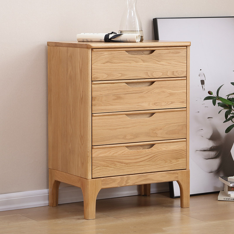 Special offer original elements all solid wood drawer storage cabinet Nordic oak simple locker storage side cabinet A7031