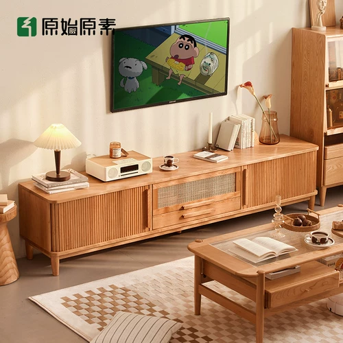 Оригинальные элементы, шкаф для телевизора из цельного дерева, современный простой, для маленькой квартиры, гостиной, многофункциональный напольный шкаф из вишневого дерева K9082