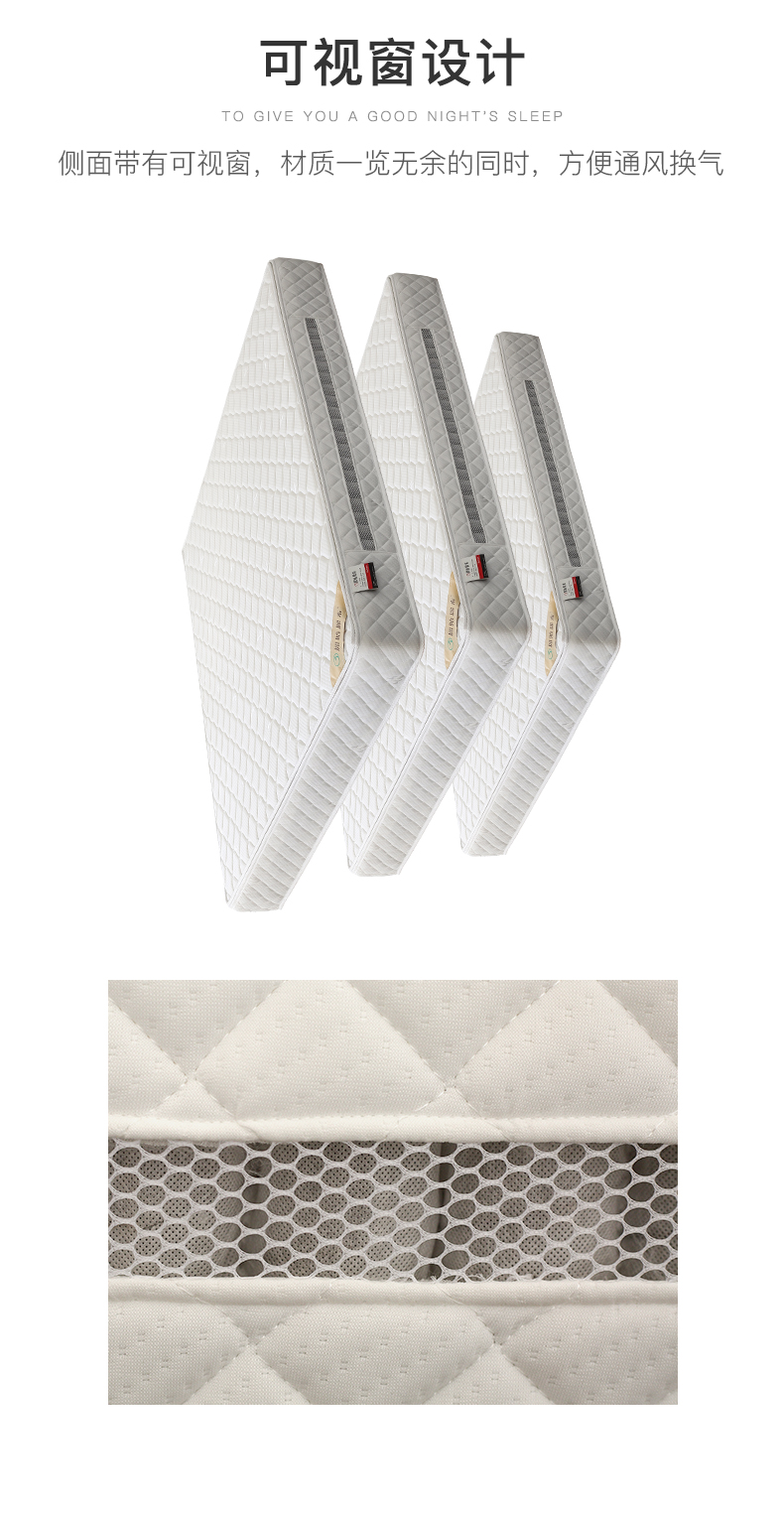 Cựu liệu dừa xanh cọ nệm Thủ túi độc lập nệm lò xo 1,5 1,8 m trên cả hai mặt với phòng ngủ cứng và mềm - Nệm giá nệm cao su non