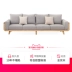 Original yếu tố ban đầu tất cả sofa gỗ rắn Scandinavian hiện đại kết hợp sofa tối giản căn hộ nhỏ phòng khách đồ nội thất vải của gỗ sồi - Ghế sô pha