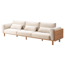 Original elements new Chinese style solid wood sofa furniture living room Nordic modern simple oak fabric sofa B6063