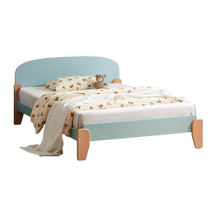 Original element all solid wood childrens bed small apartment birch childrens storage single bed 1 5 meters 1 8 meters M5012