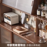 原始原素 Полный -SOLID деревянный шкаф Nordic Modern Simple Restaurant Oak Black Walnite Heress Worter F8142